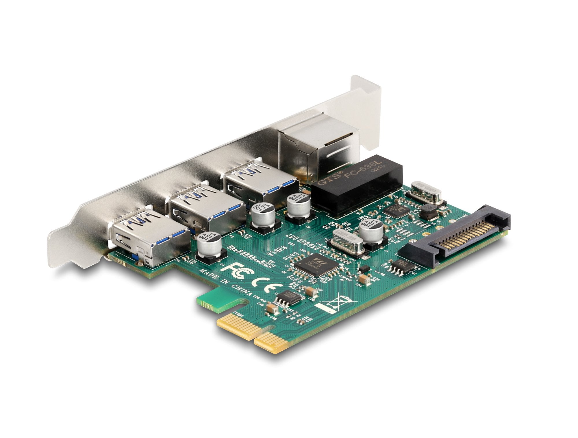 EAN 4043619901050 - DeLOCK 90105 tarjeta y adaptador de interfaz Interno RJ-45, USB 3.2 Gen 1 (3.1 Gen 1) imagen 2