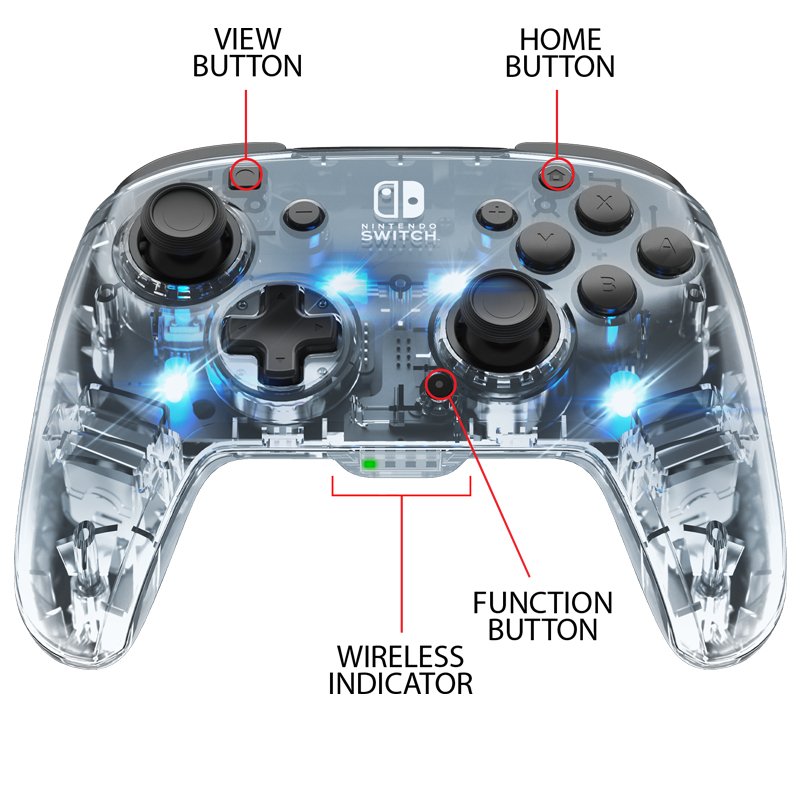 EAN 0708056066062 - PDP Afterglow Negro, Transparente Gamepad Analógico/Digital Nintendo Switch, Nintendo Switch Lite, Ninten imagen 7