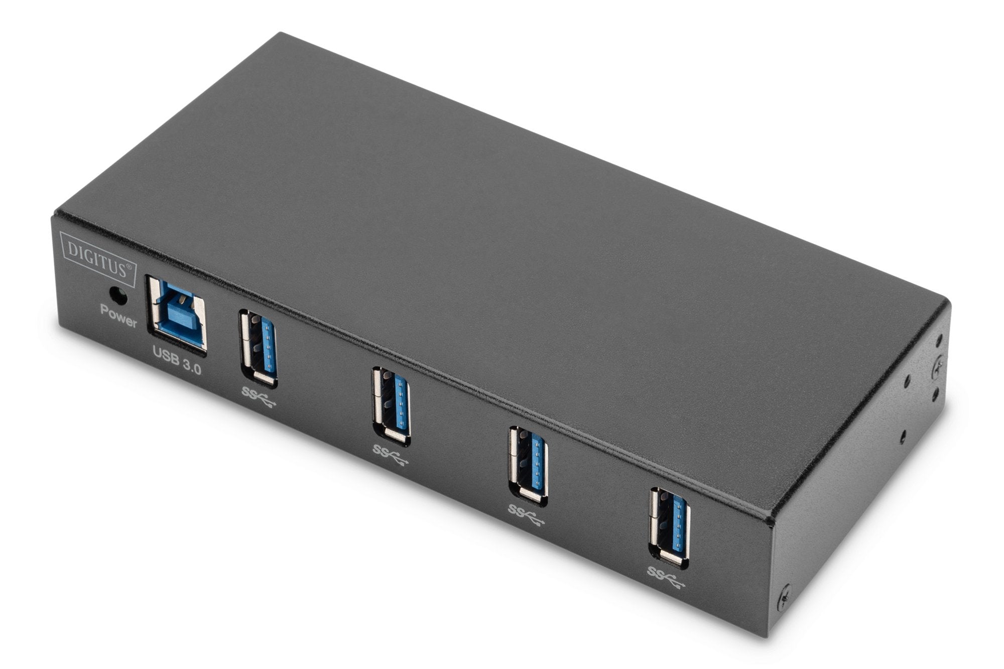 Digitus Hub Usb 4 Puertos 3.0->4xa3.0 Línea Indumrial Negro.