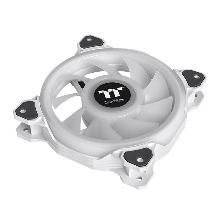 Thermaltake Riing Quad 14 Rgb Radiator Pack 3 Ventiladores Edición Premium Blanco