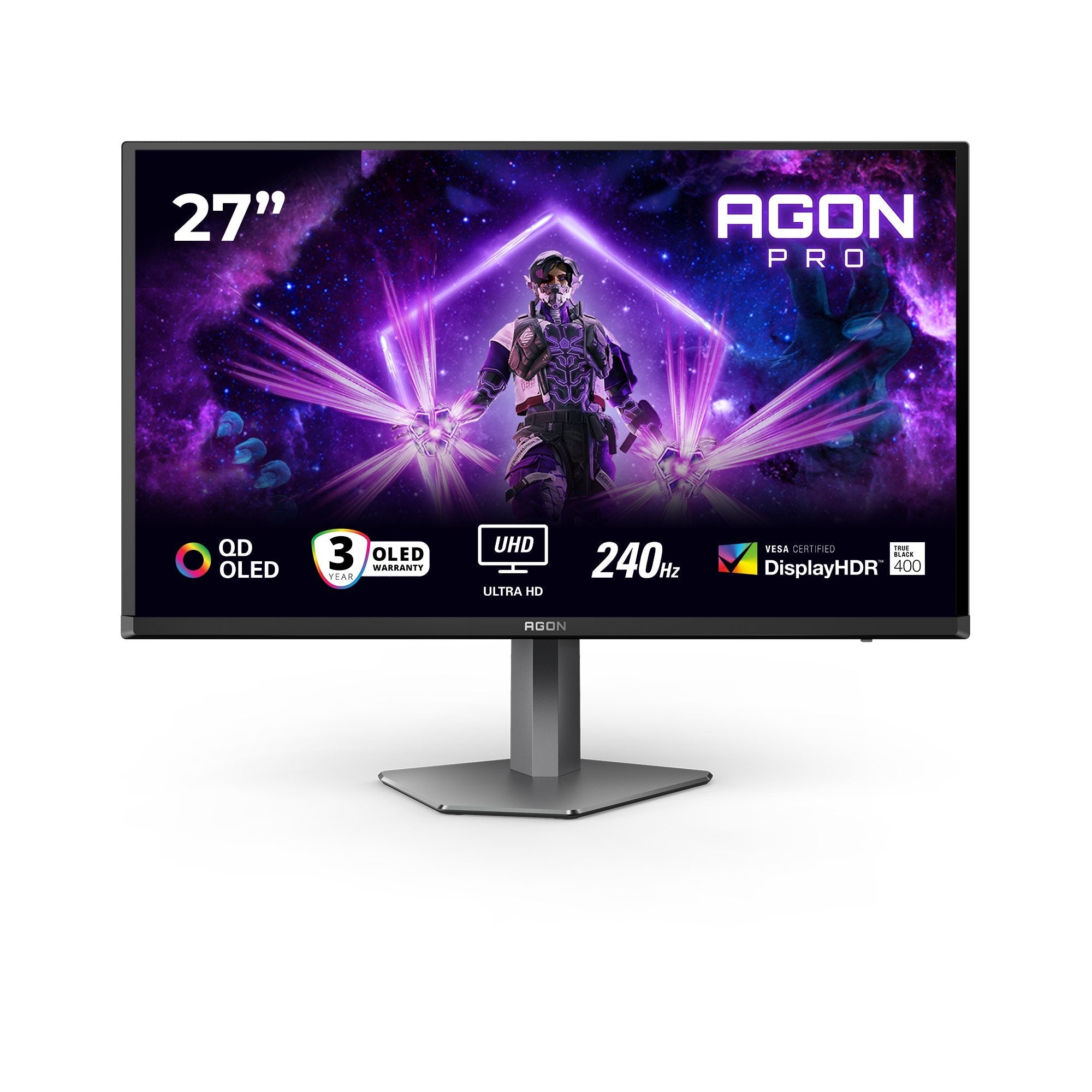 EAN 4038986642620 - AOC G2 AG276UZD pantalla para PC 67,3 cm (26.5") 3840 x 2160 Pixeles 4K Ultra HD OLED Negro imagen 1