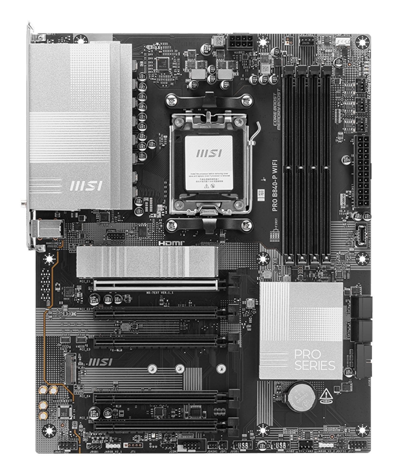 EAN 4711377286596 - MSI PRO B840-P WIFI placa base AMD B840 Zócalo AM5 ATX imagen 2