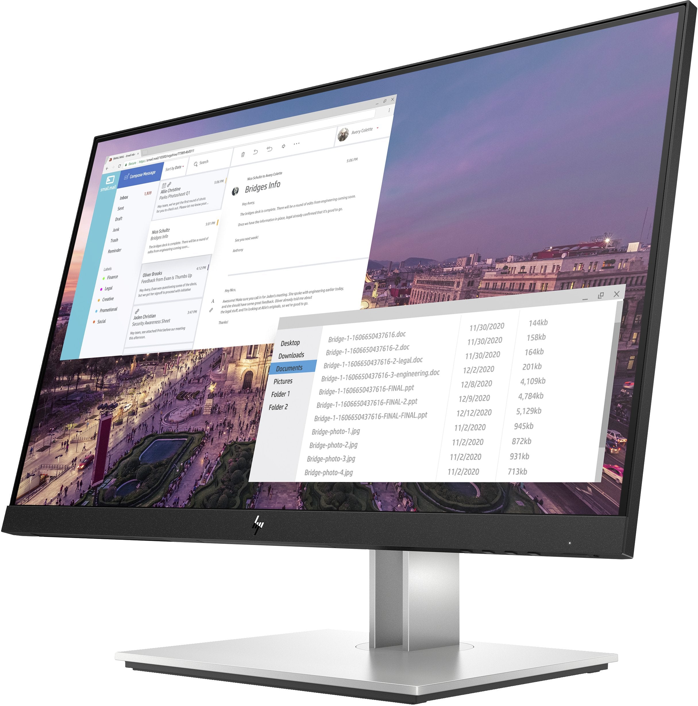 EAN 0194850079580 - HP E-Series E23 G4 FHD Monitor pantalla para PC 58,4 cm (23") 1920 x 1080 Pixeles Full HD LCD Negro, Plat imagen 2