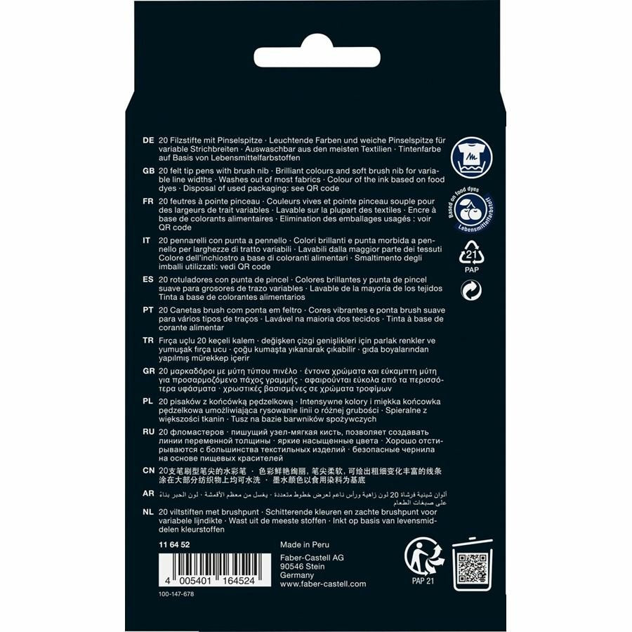 EAN 4005401164524 - Faber-Castell 116452 rotulador Colores surtidos 20 pieza(s) imagen 3