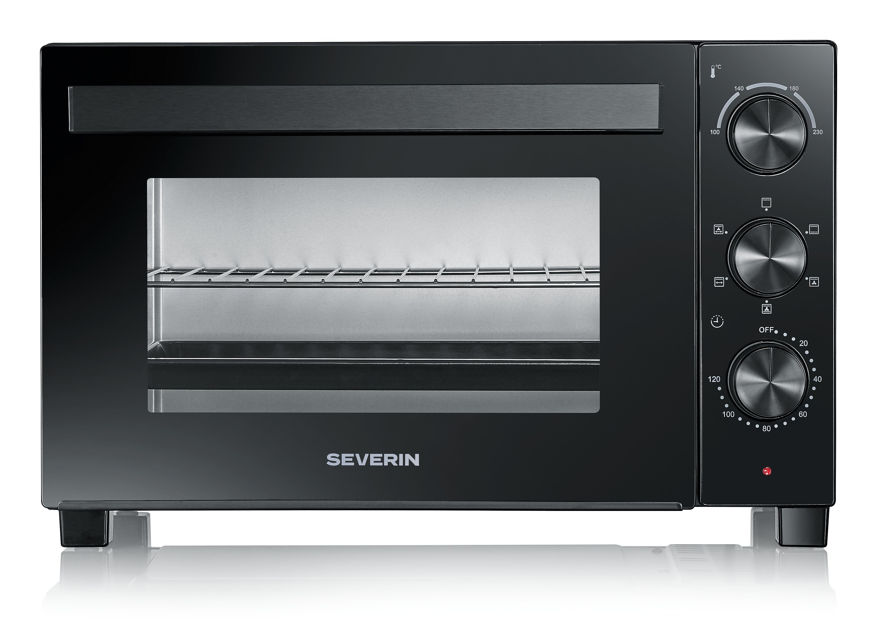 EAN 4008146048746 - Severin TO 2075 horno tostador 30 L 1600 W Negro Parrilla imagen 1