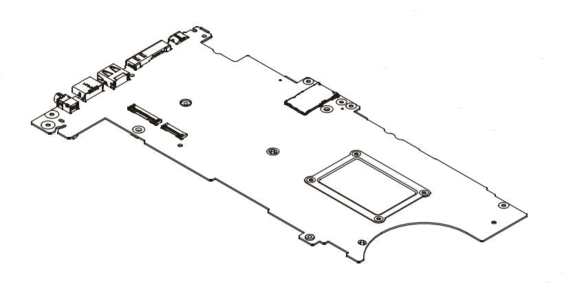 Planar Win I5-8265u 8gb 9560 Fru01hx898, Motherboard,