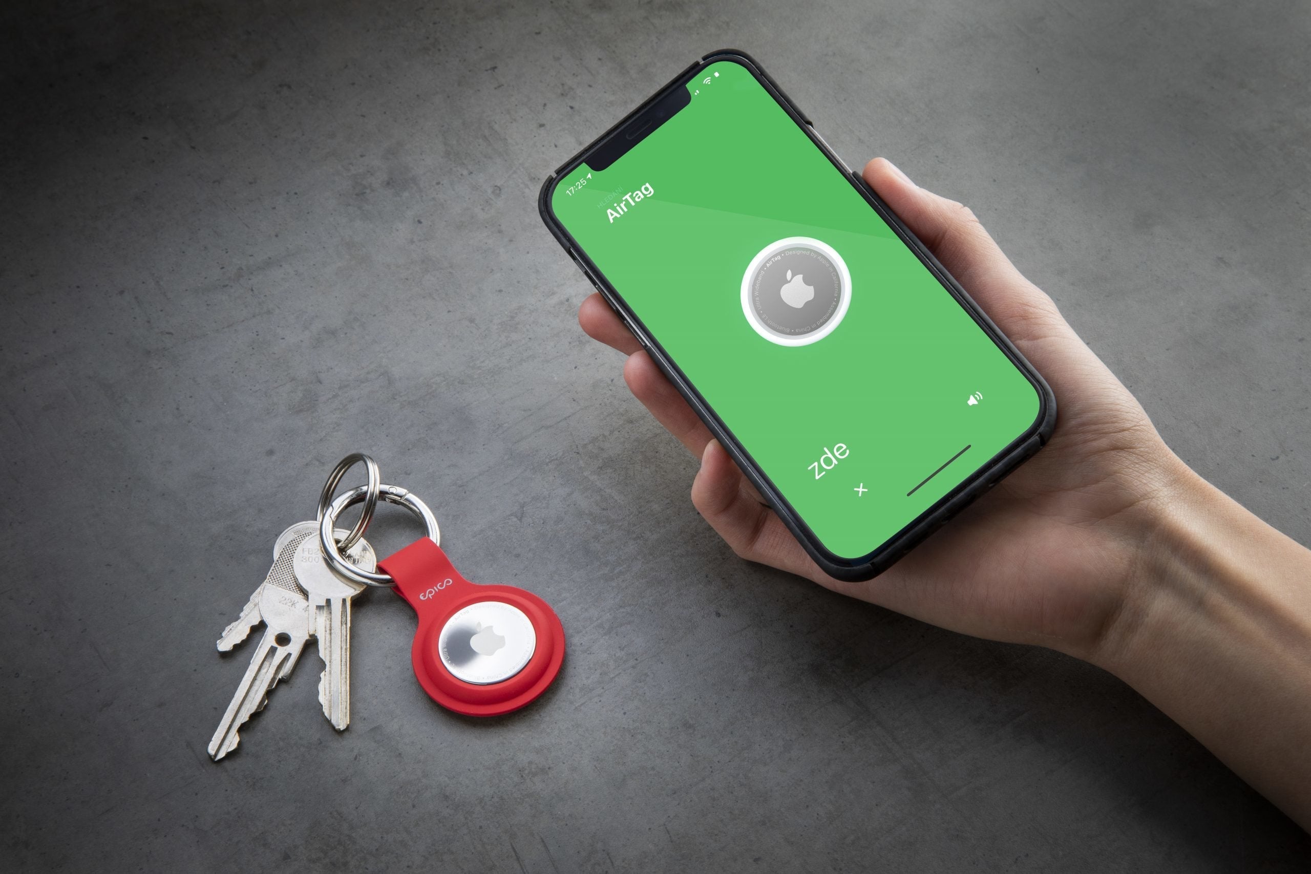 Epico Llavero Silicone Airtag - Azul - No Incluye Airtag