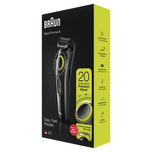 EAN 4210201281092 - Braun BeardTrimmer 81704979 depiladora para la barba Batería 20 1 cm Verde imagen 4