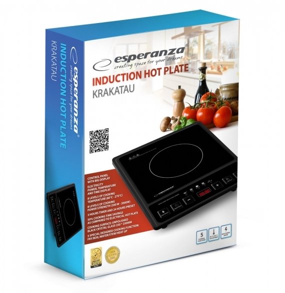 EAN 5901299963869 - Esperanza EKH011 hobs Negro Encimera Con placa de inducción 1 zona(s) imagen 6