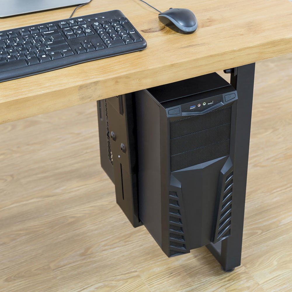 EAN 8054392619458 - Ewent EW1293 soporte de CPU Soporte para instalación de CPU bajo mesa Negro imagen 3