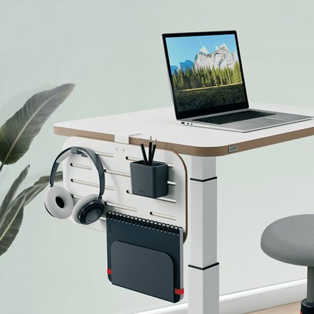 Leitz Schreibtisch-Organizer 42x25cm Pegboard Klein Ergo Blanco