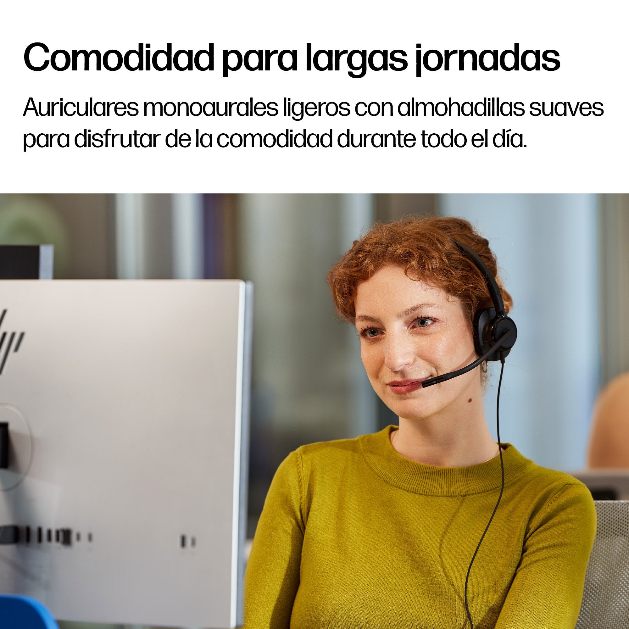 EAN 0199764365569 - HP Poly Mission 415 Monaural USB Wired Headset Classic (Bulk) Alámbrico Diadema Negro imagen 6