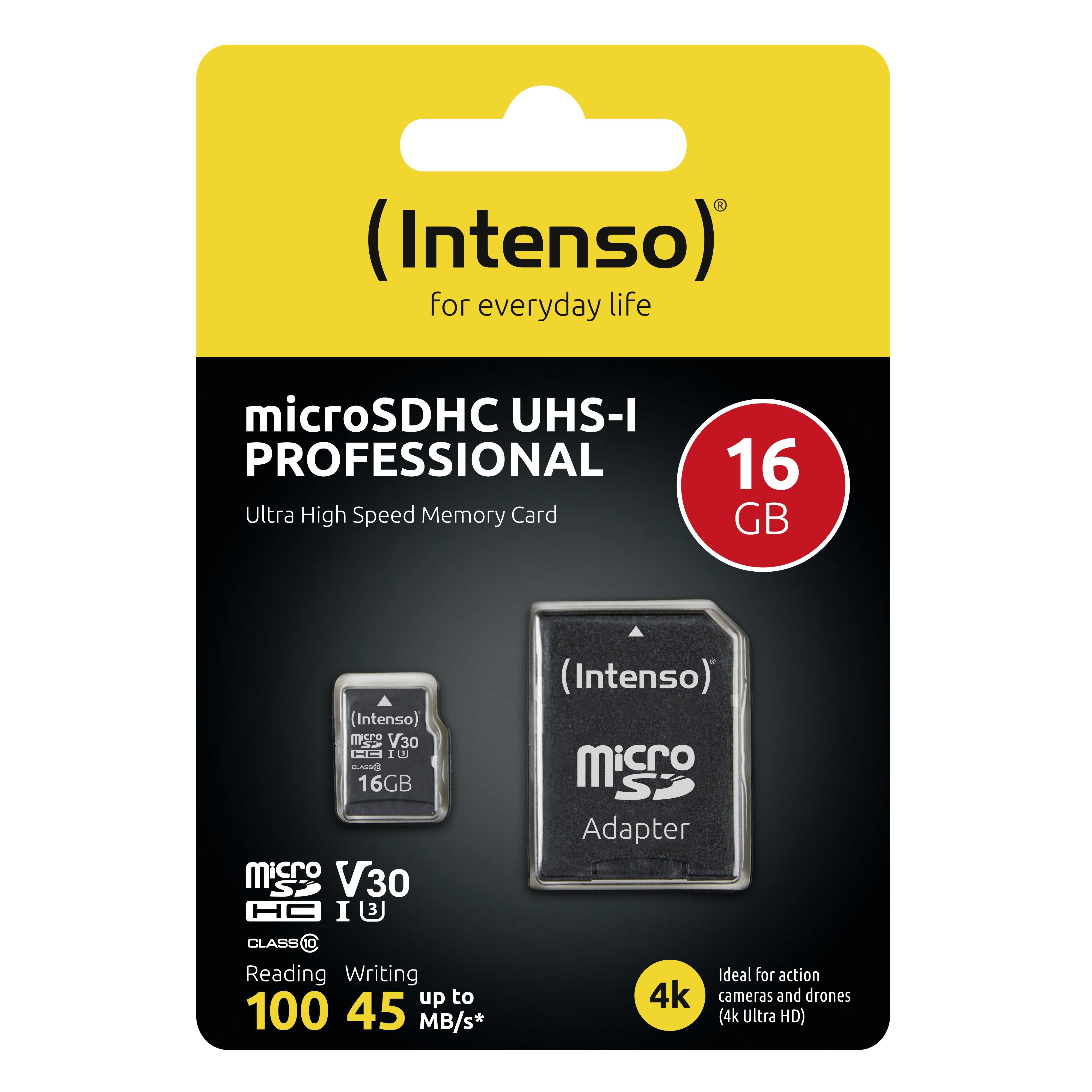 EAN 4034303022304 - Intenso 3433470 memoria flash 16 GB MicroSDHC UHS-I Clase 10 imagen 2