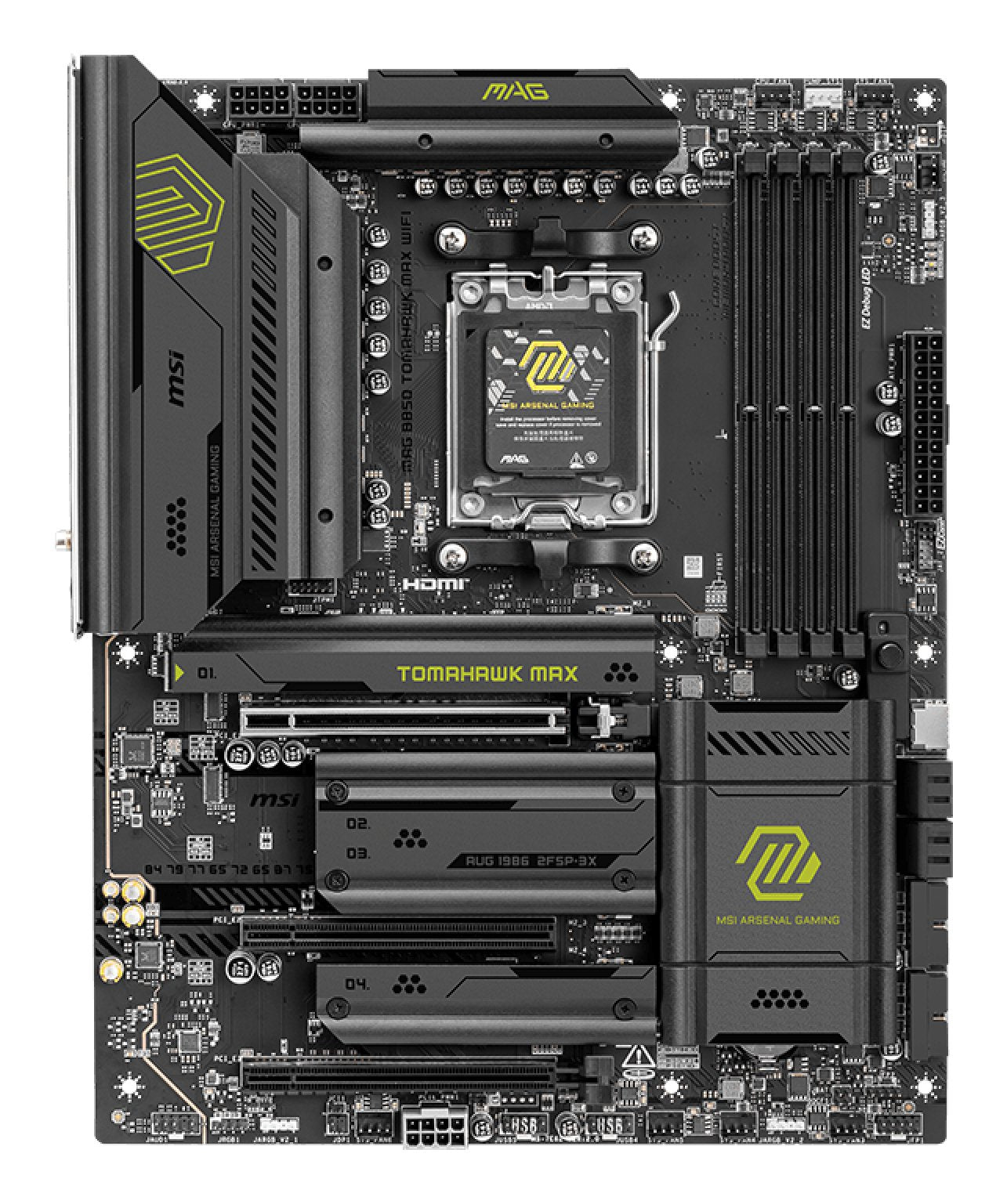 EAN 4711377290623 - MSI MAG B850 TOMAHAWK MAX WIFI placa base AMD B850 Zócalo AM5 ATX imagen 2