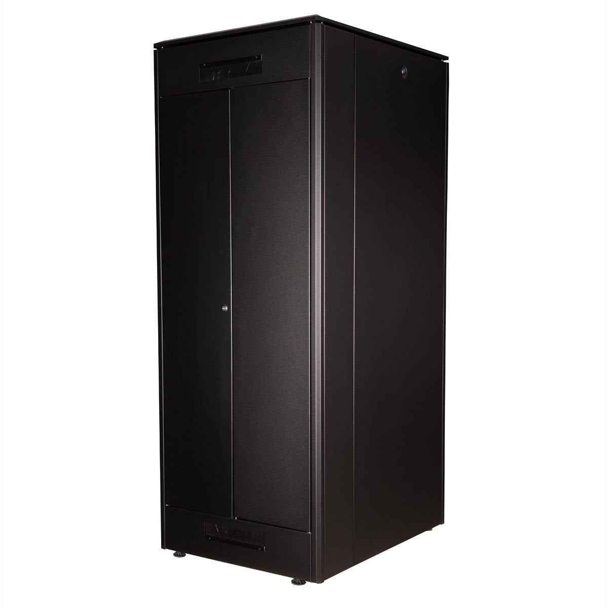 Roline 19-Zoll Netzwerkschrank Pro 42 He, 800x1000 Bxt Glastr Schwarz