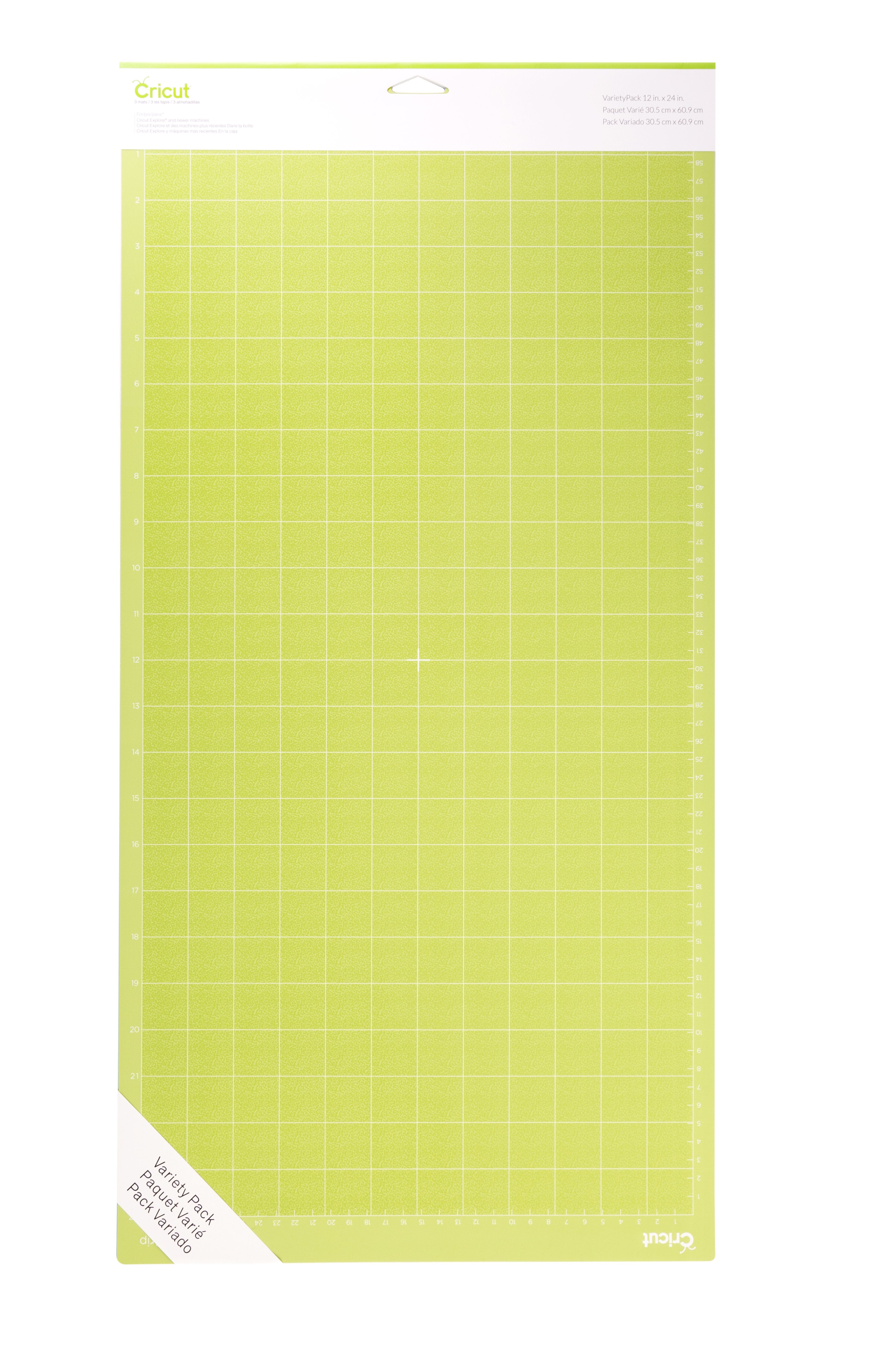 Cricut Set De3 Tapis De Coupe, Plastique, Multicolore, 30.5 X 60.9 Cm Pc2003847