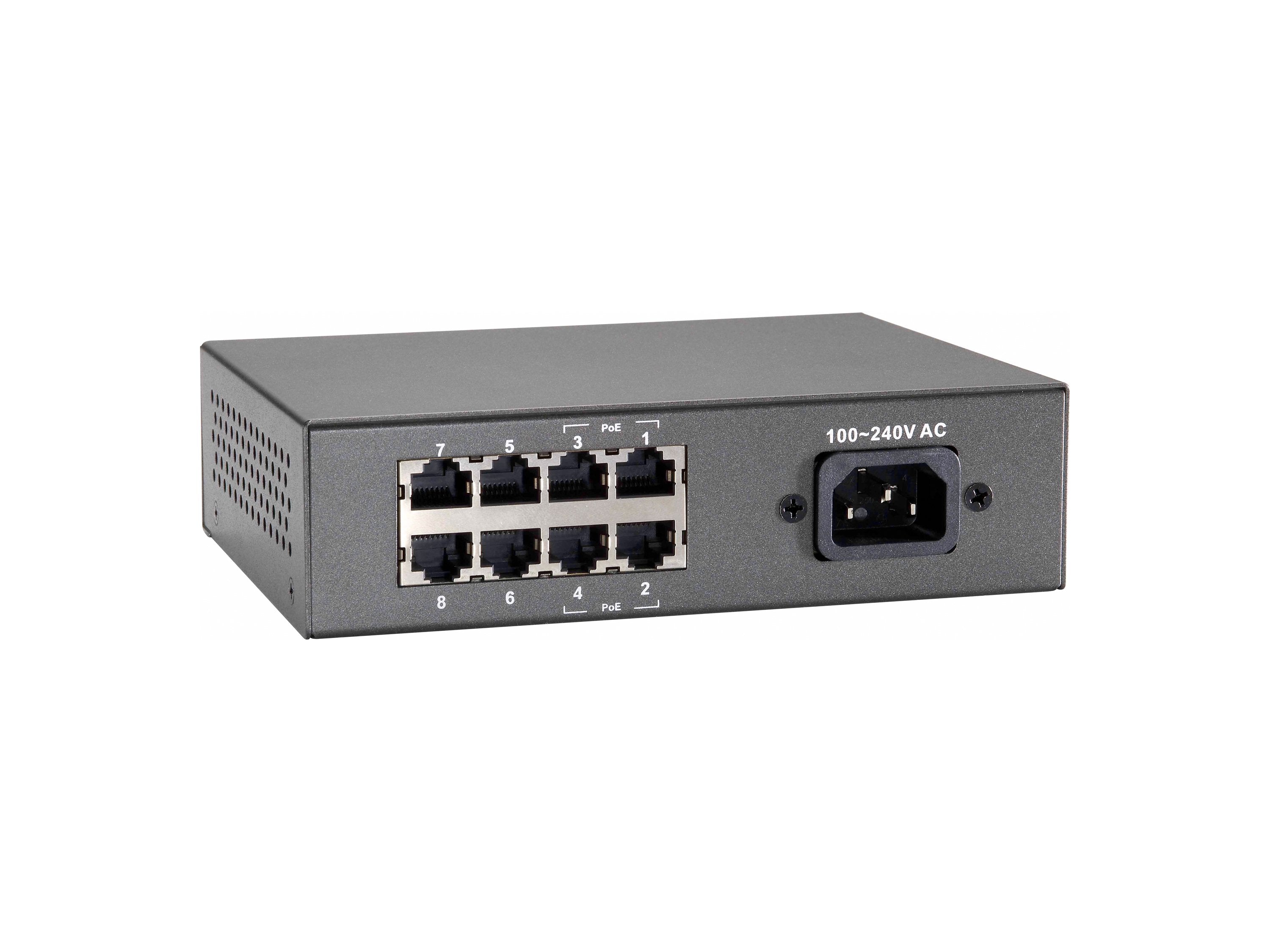 Switch Level One 8 Puertos 10/100 Poe Alimentacion Interna
