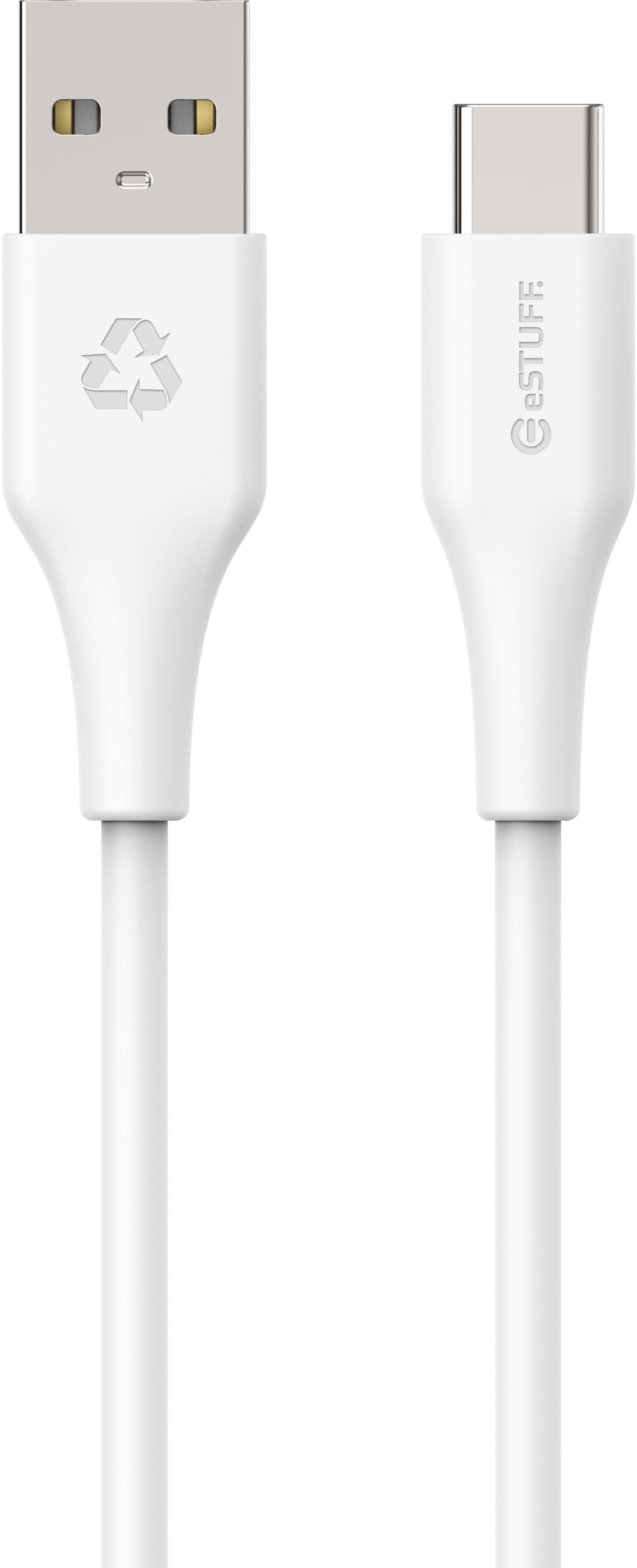 Infinite Usb-C To Usb-A Cable - 1m White. Recycled Plastic. - Super Soft - Warranty: 60m