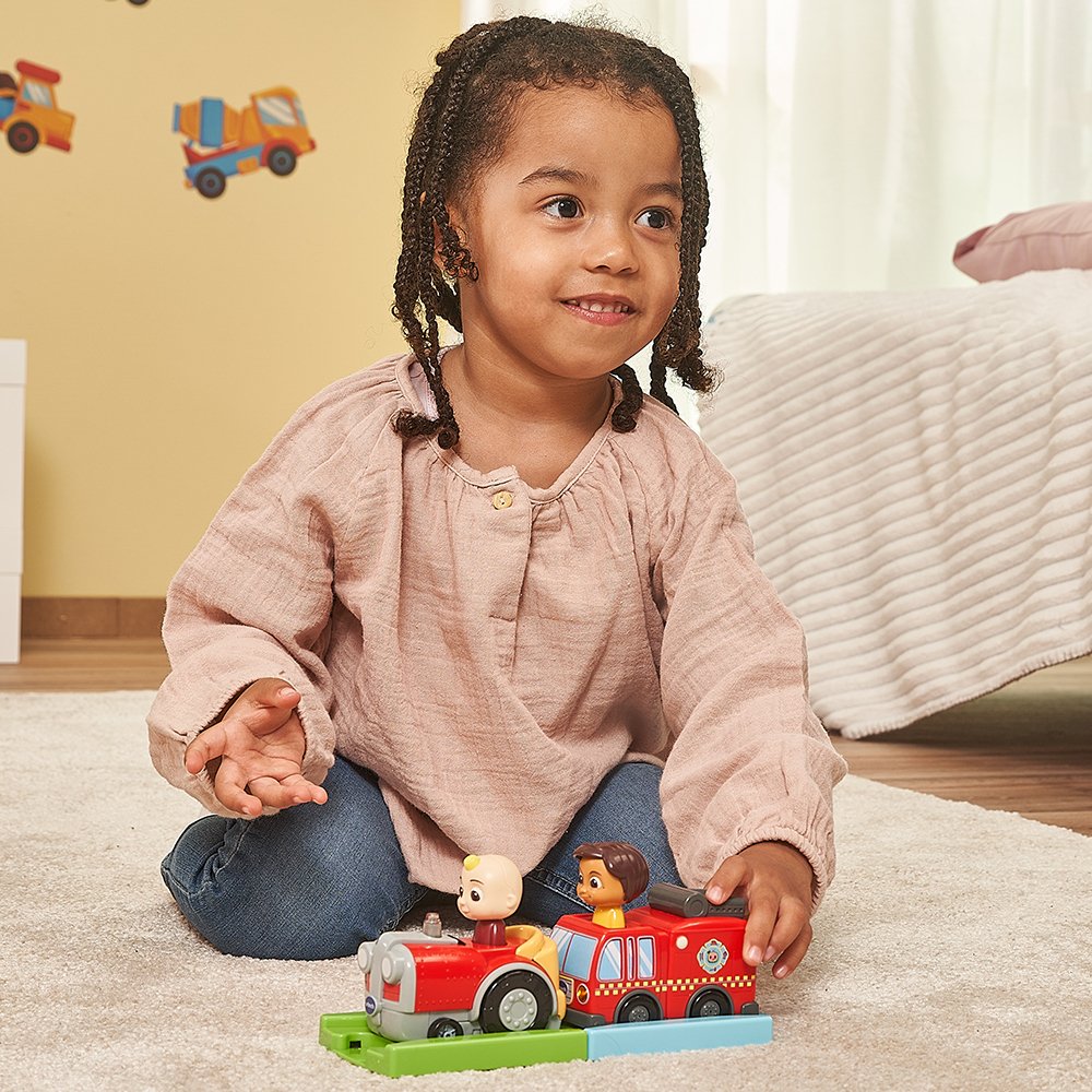 Vtech Hace Velocistas Para Bebés: Camión De Bomberos De Cocomelon Nina, Vehículo De Juego 80-561304