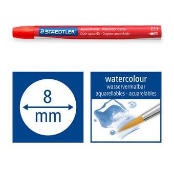 Staedtler Crayones Acuarelables 223 Pack De 12 Lapices De Cera