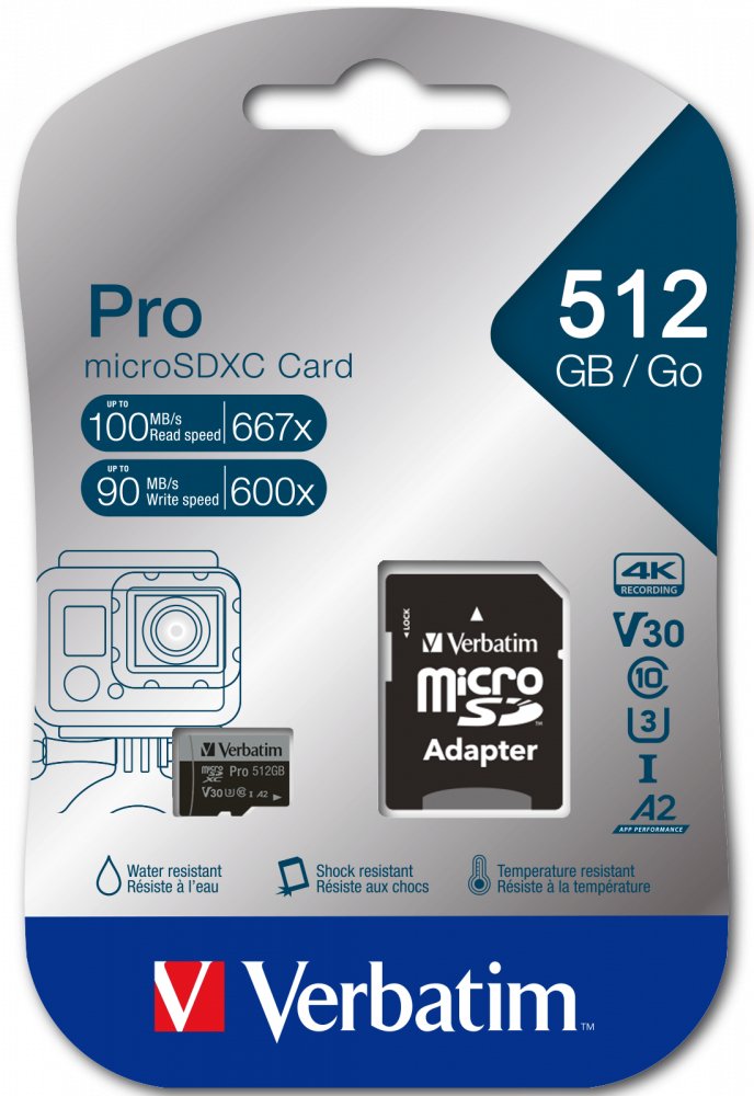 EAN 0023942470465 - Verbatim 47046 memoria flash 512 GB MicroSDXC UHS-I Clase 10 imagen 2