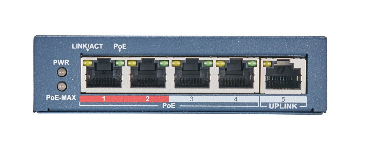 Switch Hikvision Poe 4-Port L2 Unmanaged Ds-3e0105p-E