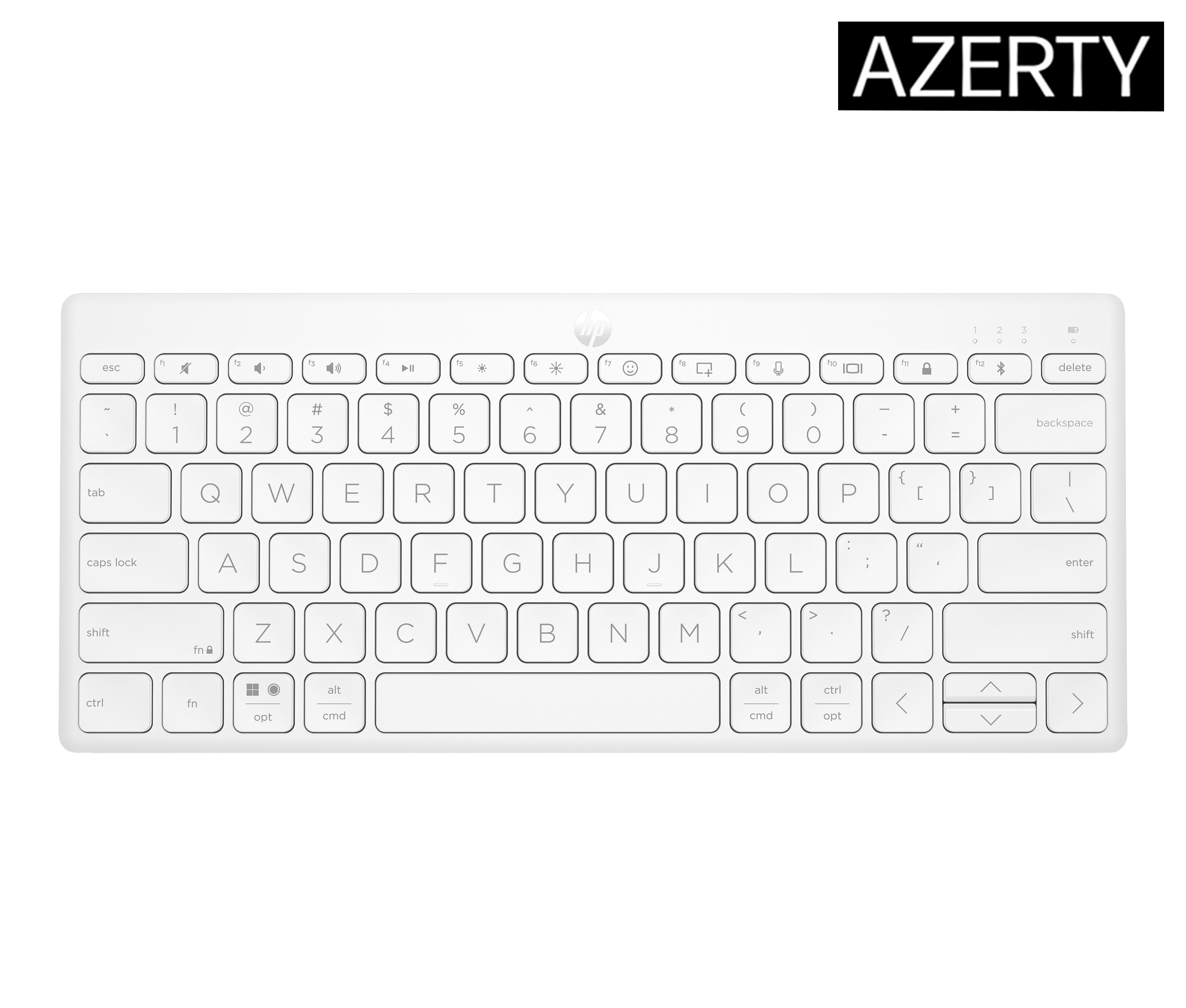 EAN 0196548516667 - HP 350 WHT Compact Multi-Devic - Tastatur - Bluetooth 5 teclado Hogar Blanco imagen 1