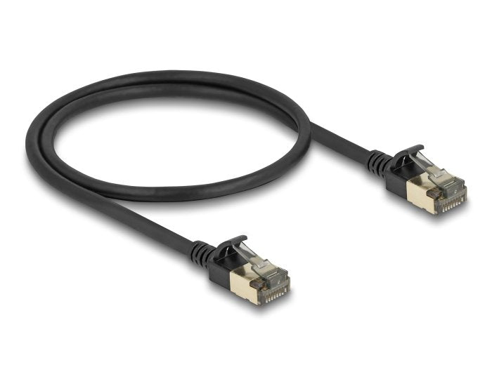 Delock 80338 Rj45 Cable De Red Cat.8.1 F/Ftp Slim Pro 0,5 M Negro