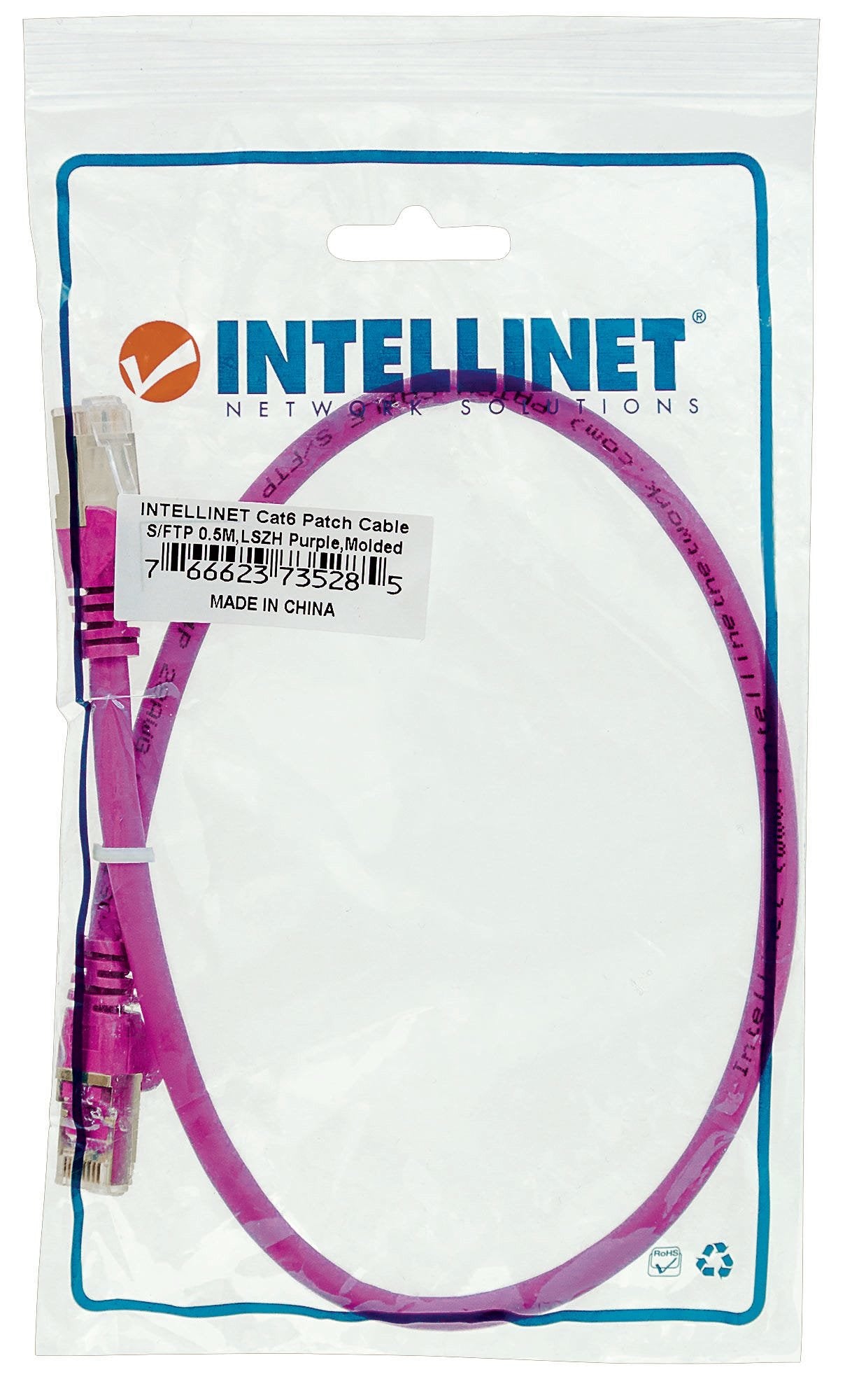 EAN 0766623735247 - Intellinet 735247 cable de red Rojo 0,5 m Cat6 S/FTP (S-STP) imagen 5