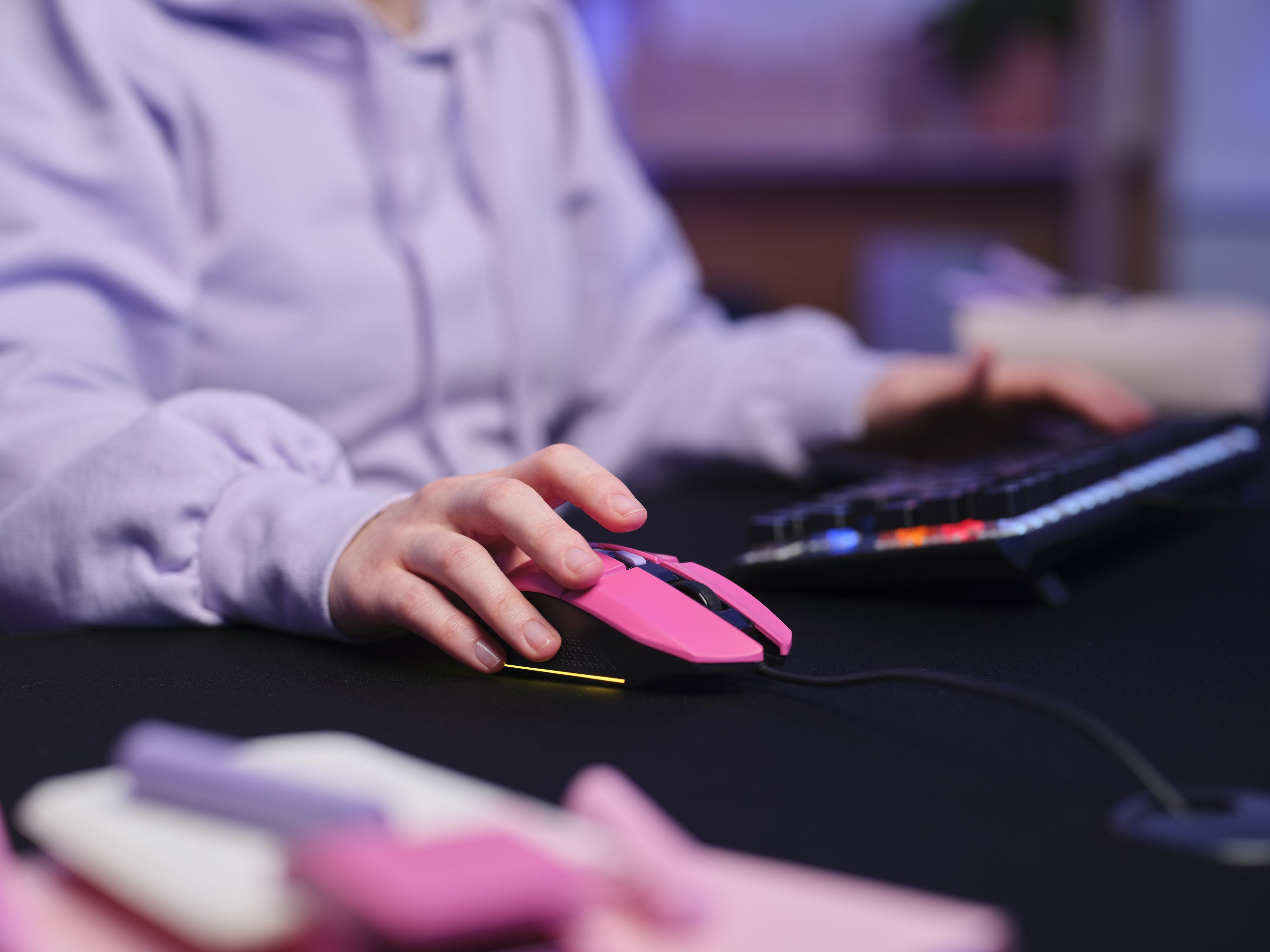 Ratón Gaming Trust Gaming Gxt 109 Felox Hasta 6400 Dpi Rosa