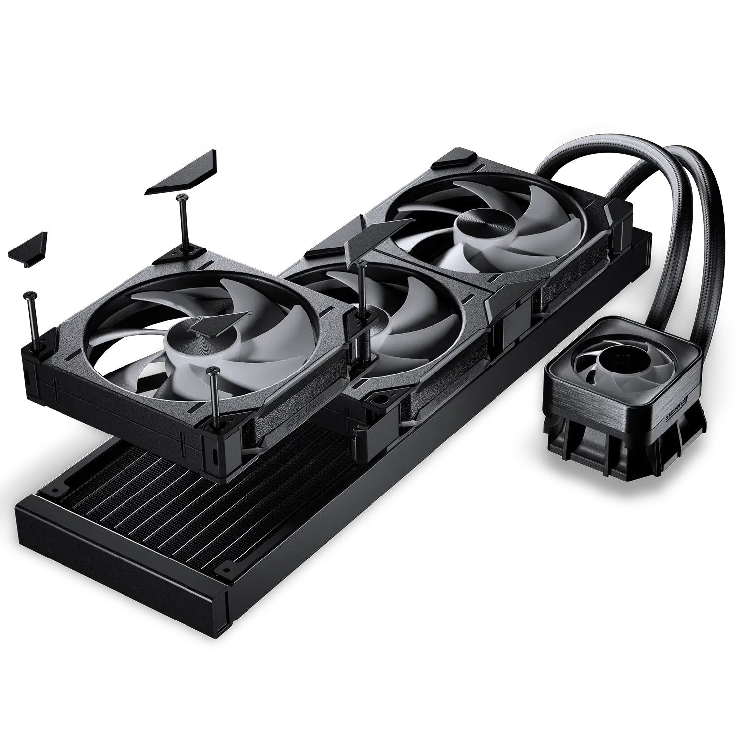 K Phanteks Glacier One 420d30 X2 Drgb Schwarz Aio-Wasserkühlung