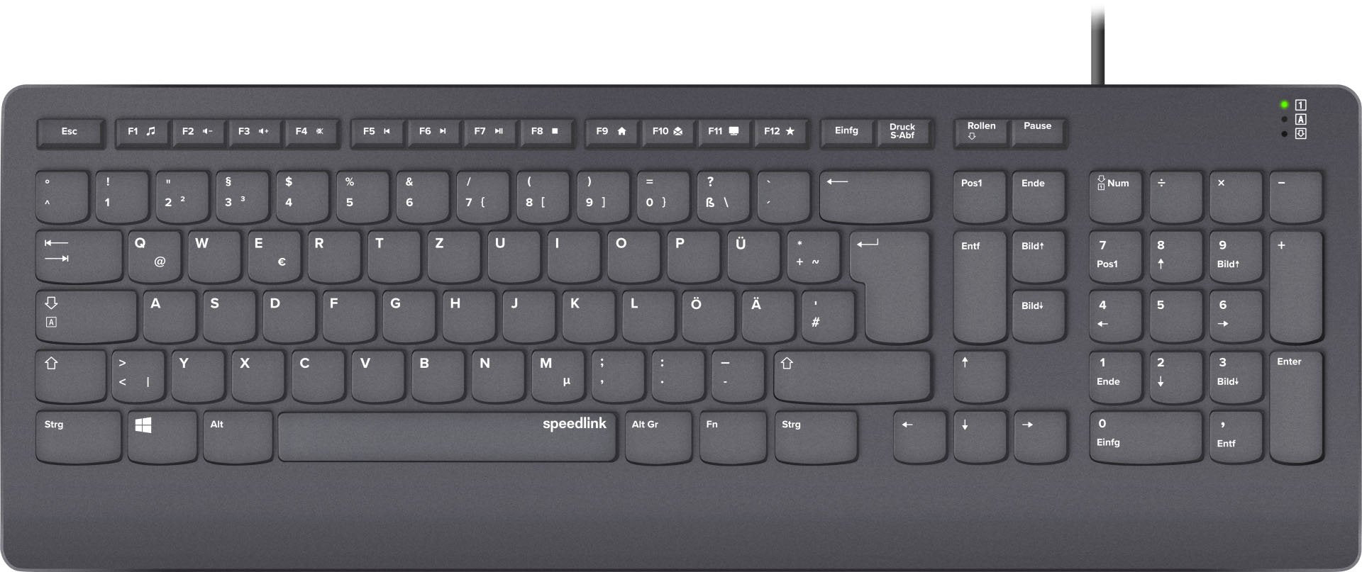 EAN 4027301964691 - SPEEDLINK SL-640009-BK teclado Oficina USB QWERTZ Alemán Negro imagen 1