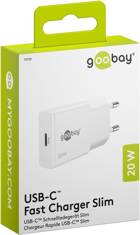 EAN 4040849757280 - Goobay Slim Universal Blanco Corriente alterna Carga rápida Interior imagen 2