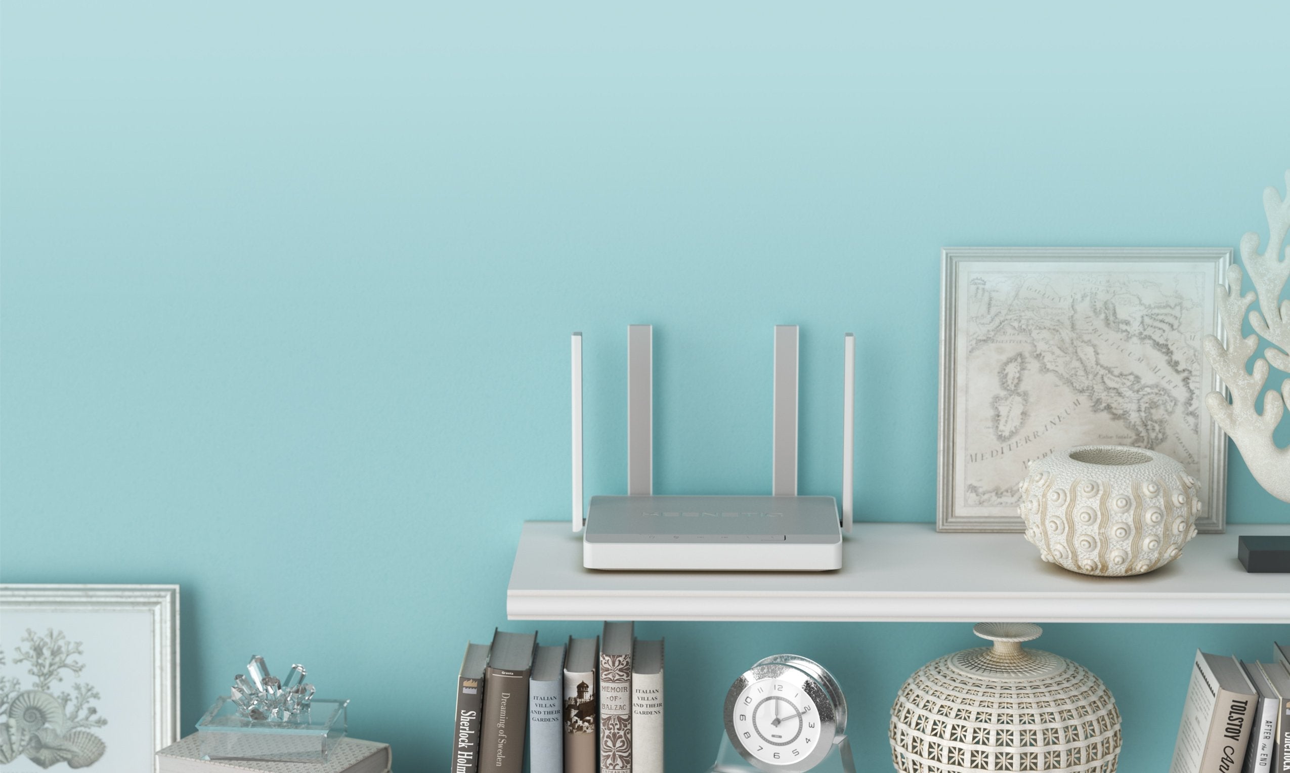 Wireless Router Keenetic Wireless Router 1800 Mbps Mesh 4x10/100/1000m Number Of Antennas 4 Kn-3710-01eu