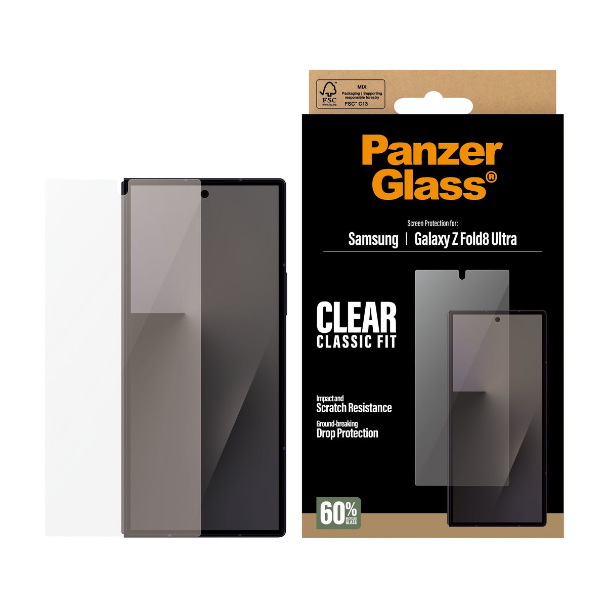 Panzerglass Sub Screen Protector Samsung Galaxy Z Fold8 Ultra Classic Fit