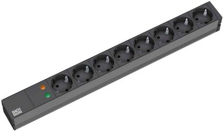 EAN 4016514019472 - Bachmann 19'' 2m 8x Schuko H05VV-F 3G 1.50mm² base múltiple 8 salidas AC Negro imagen 1