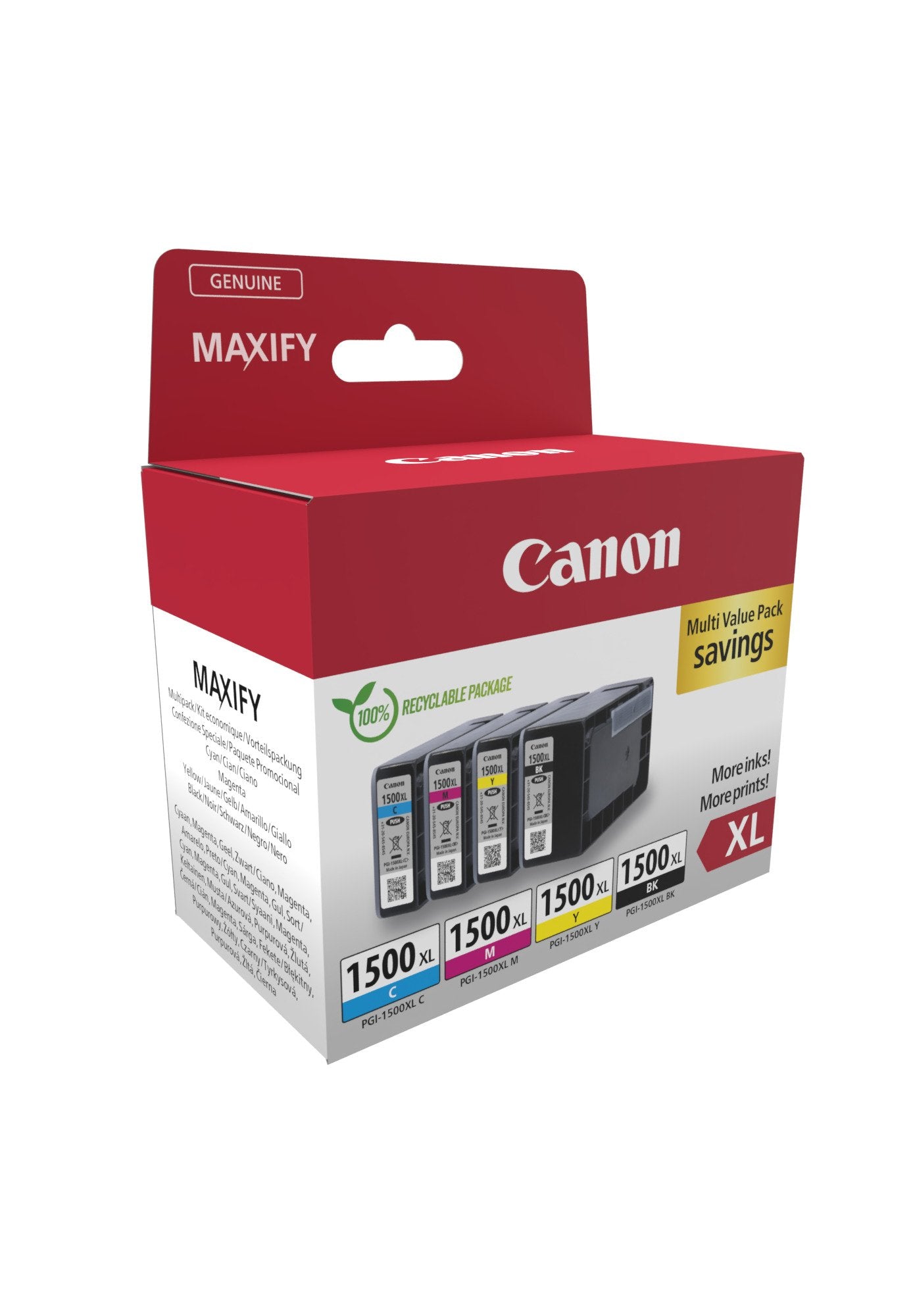 EAN 8714574679037 - Canon 9182B010 cartucho de tinta 4 pieza(s) Original Alto rendimiento (XL) Negro, Cian, Magenta, Amarillo imagen 2