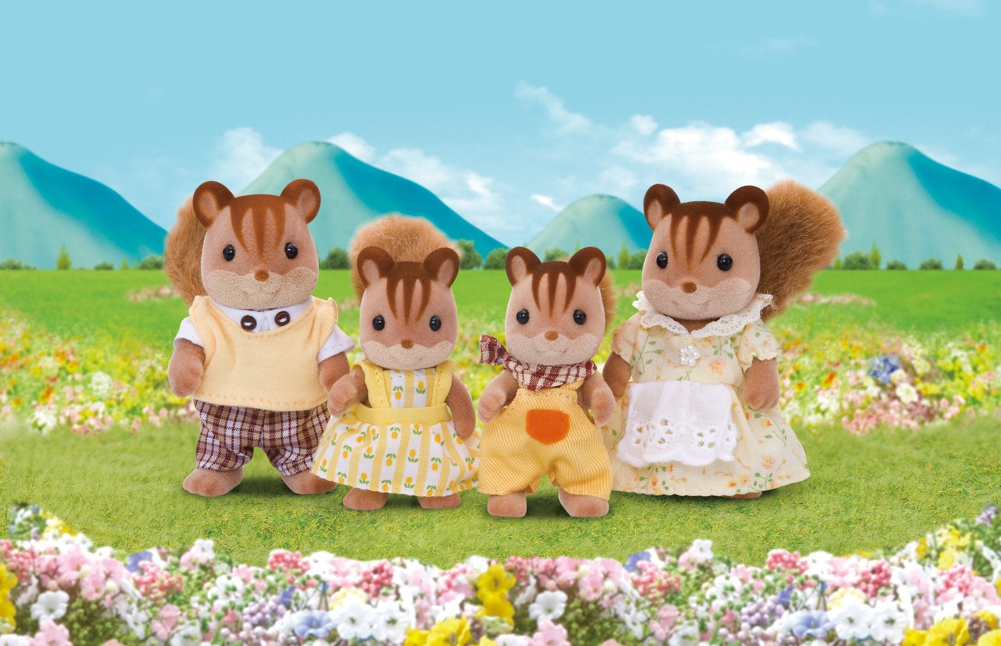 Epoch Sylvanian Families - Walnuss Eichhörnchen Familie L4172