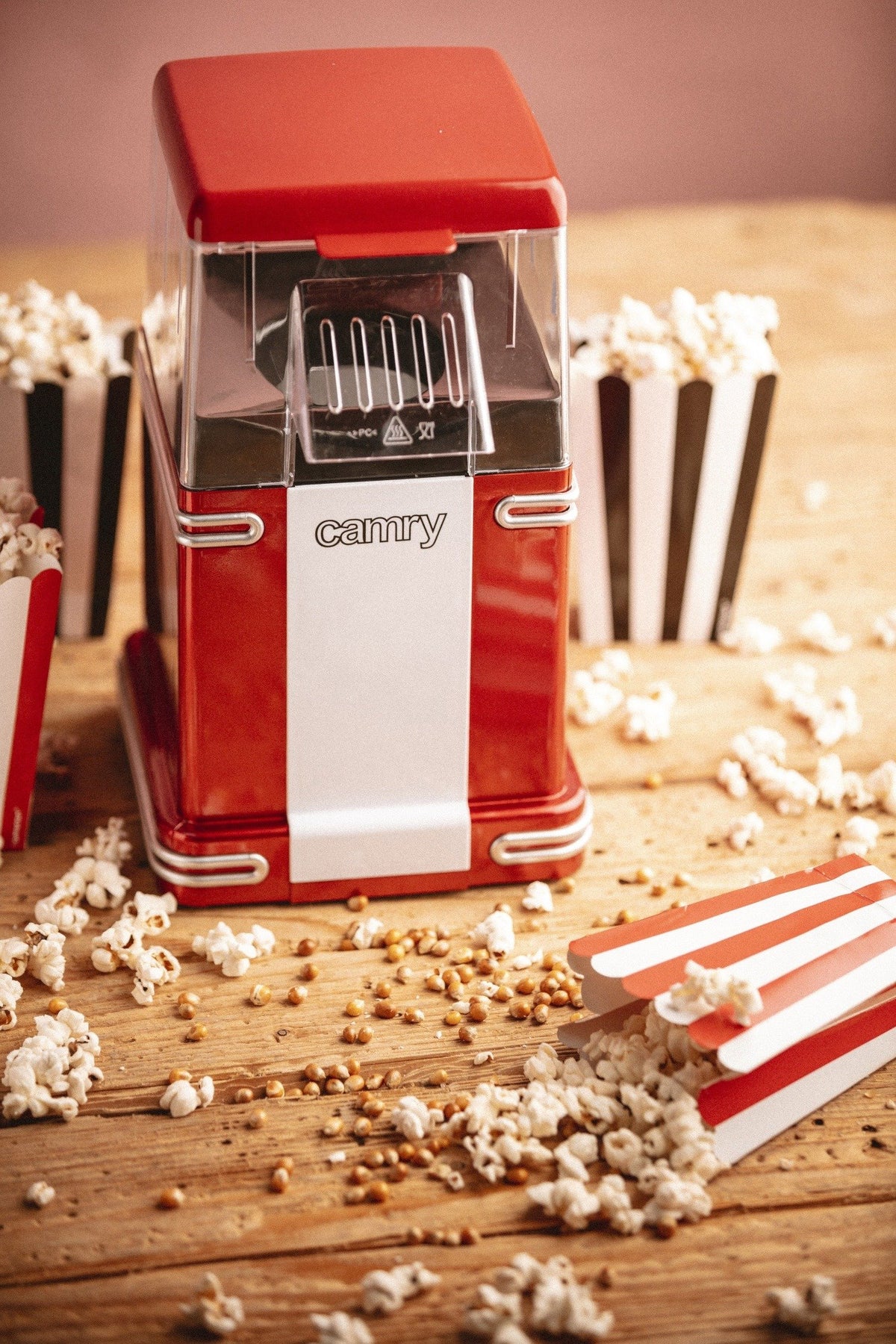 EAN 5908256839564 - Camry Premium CR 4480 palomitas de maiz poppers Rojo, Blanco 2,5 min 1200 W imagen 9