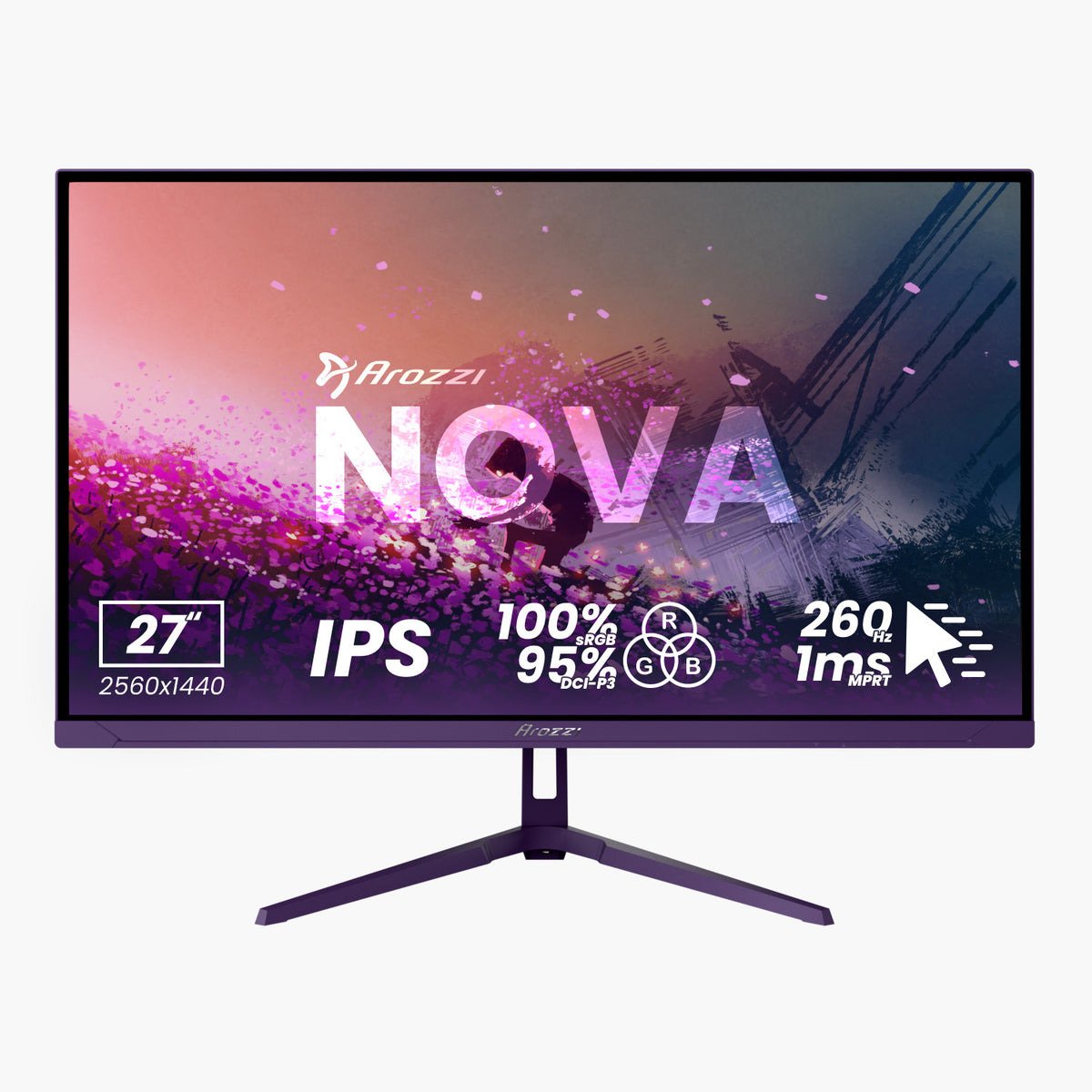 EAN 0850081848196 - Arozzi Nova 27“ IPS 260Hz - Gaming Monitor pantalla para PC 68,6 cm (27") 2560 x 1440 Pixeles Quad HD LED imagen 1