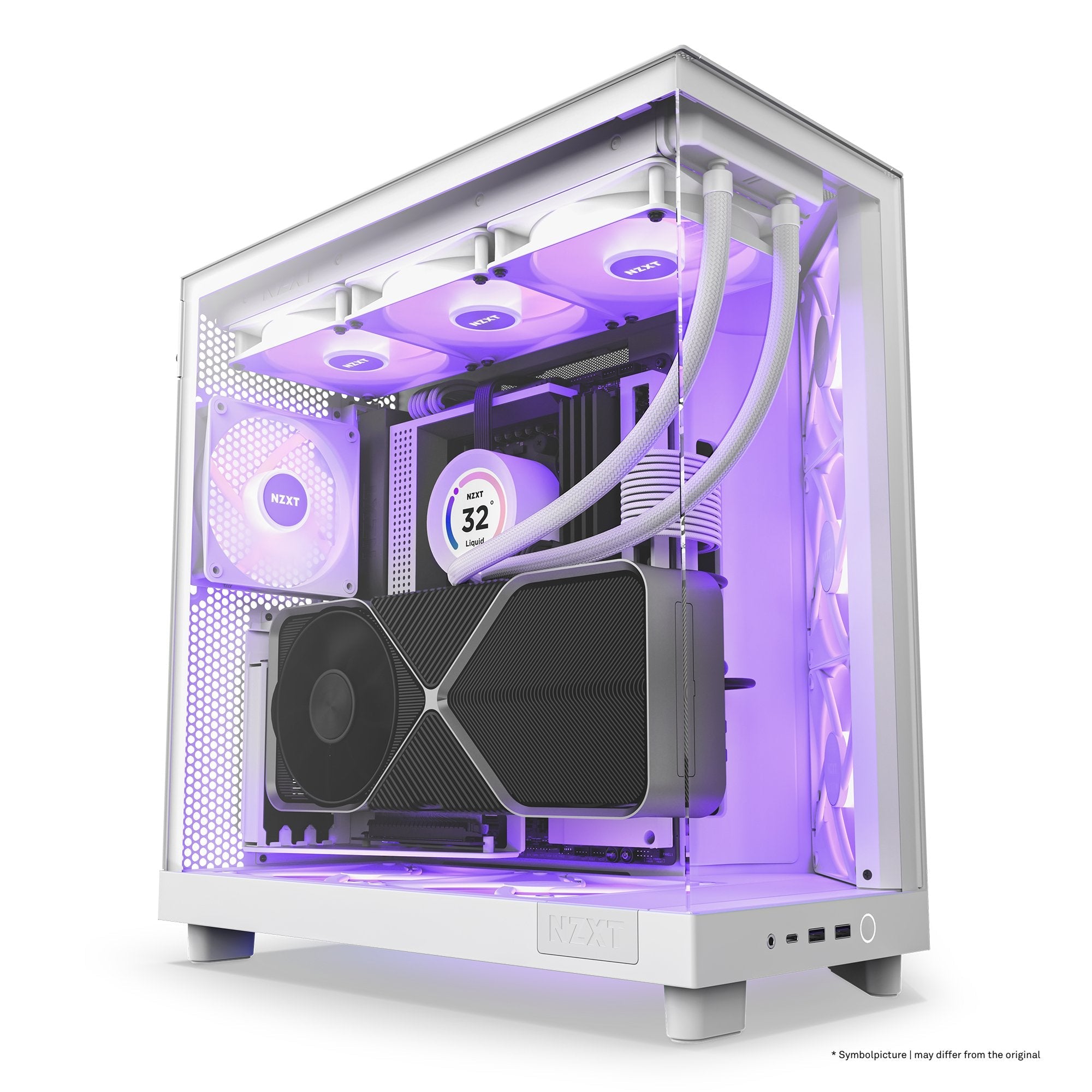 EAN 5056547204062 - NZXT H6 Flow RGB Midi Tower Blanco imagen 4