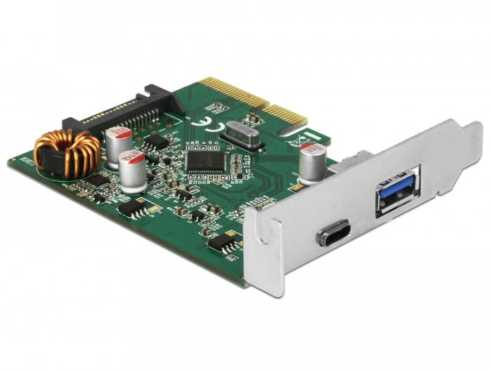 Delock Tarjeta Pci Expres Usb 3.1 A 1 X Usb Externo Type-C +1xext. Usb Typ-A
