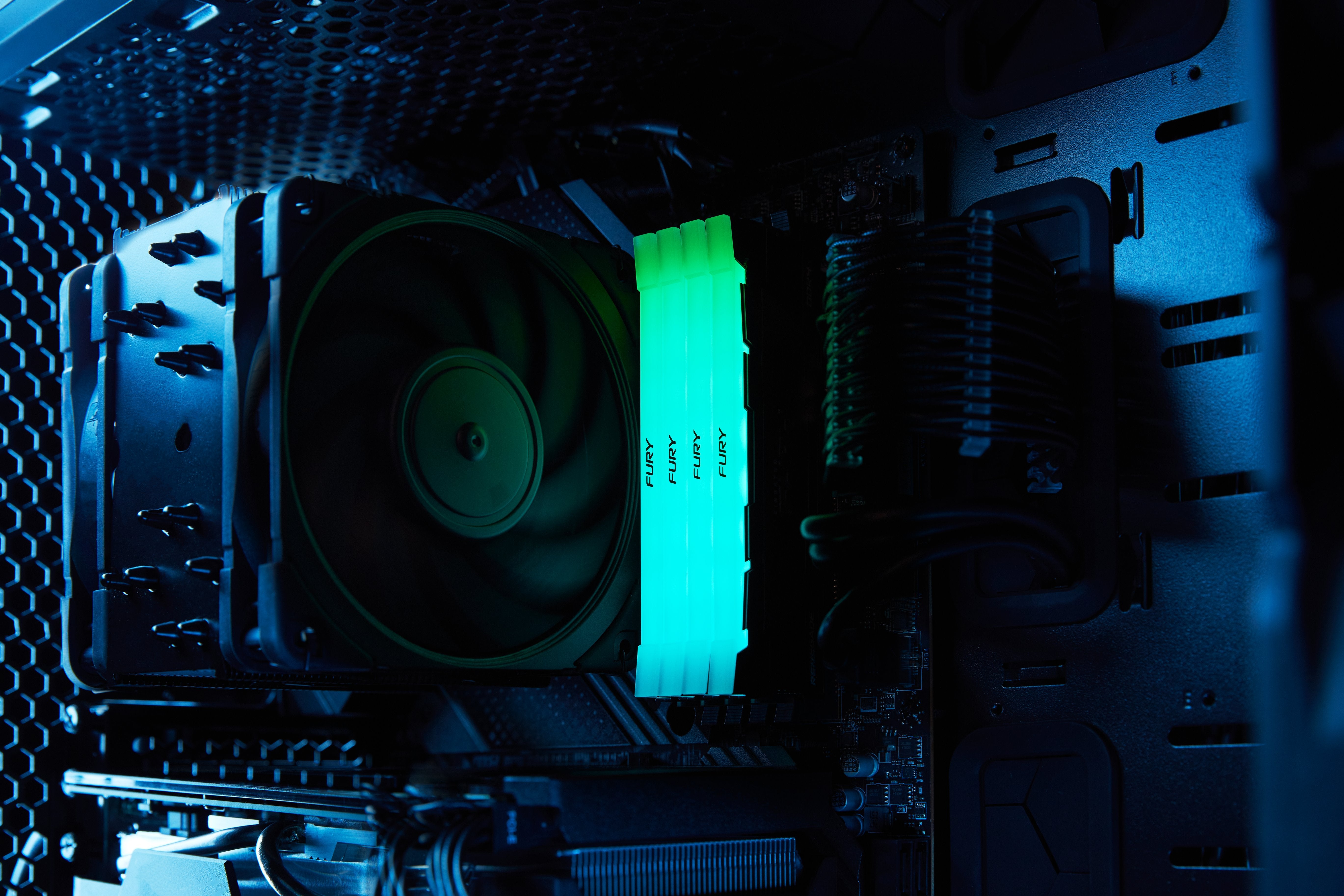 Memoria Kingston Fury Renegade Rgb Ddr4 64gb 2x32gb 3200 Mhz / Pc4-25600 Kf432c16rb2ak2/64