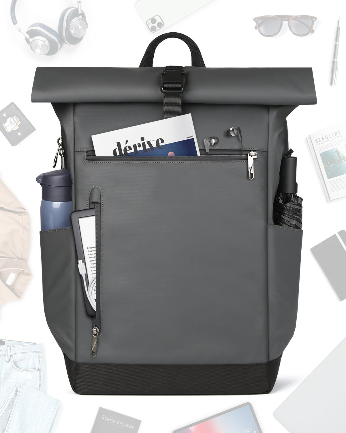 Inateck Notebook-Rucksack Bp01003 Gray 25-30l
