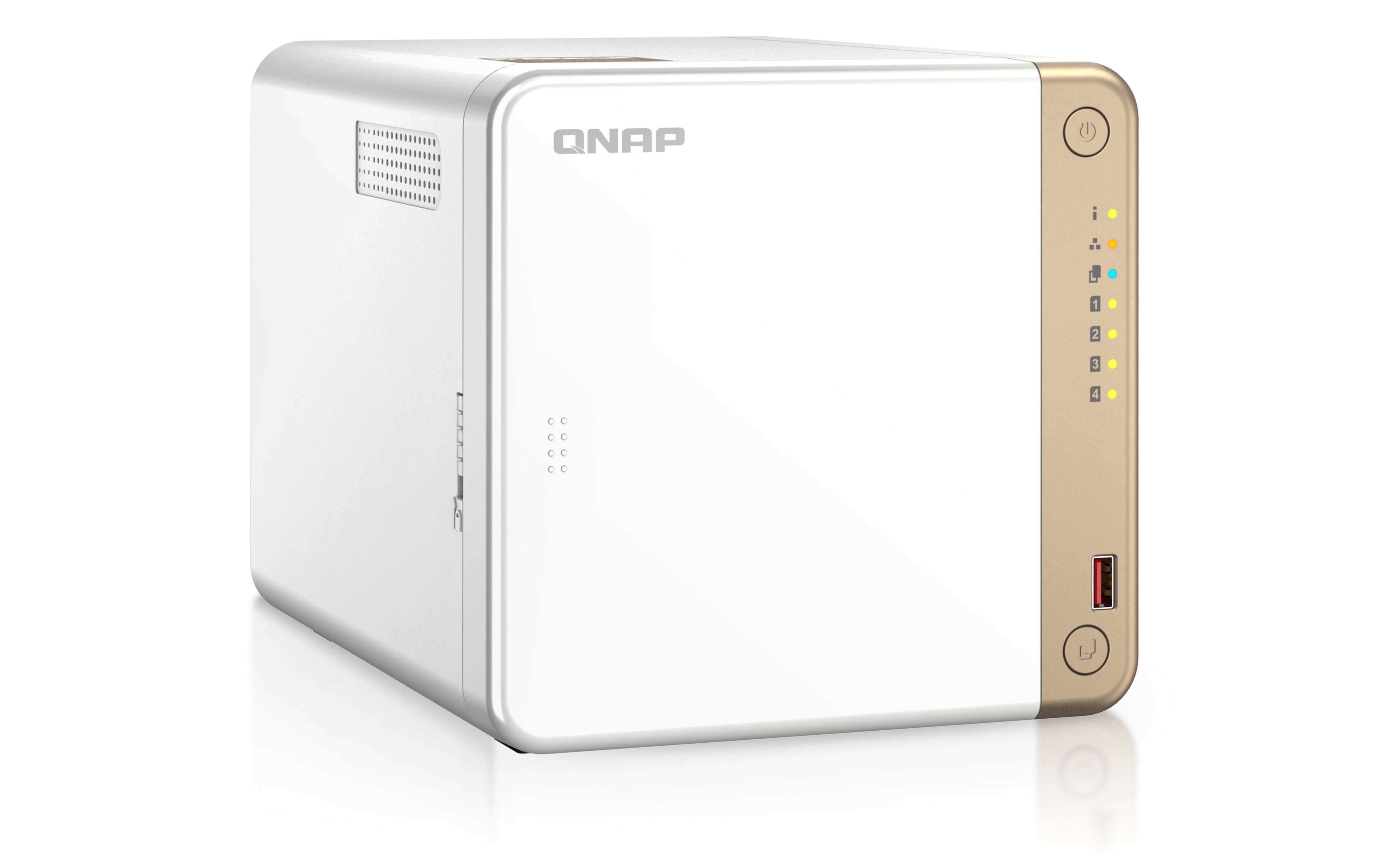 EAN 4711103080030 - QNAP TS-462-4G servidor de almacenamiento NAS Torre Intel® Celeron® N4505 4 GB DDR4 0 TB QNAP QTS Blanco imagen 6