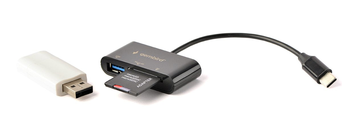 Gembird Lector Tarjeta Externo Usb Tipo C Smartphones Tablets Negroâ Uhb-Cr3-02