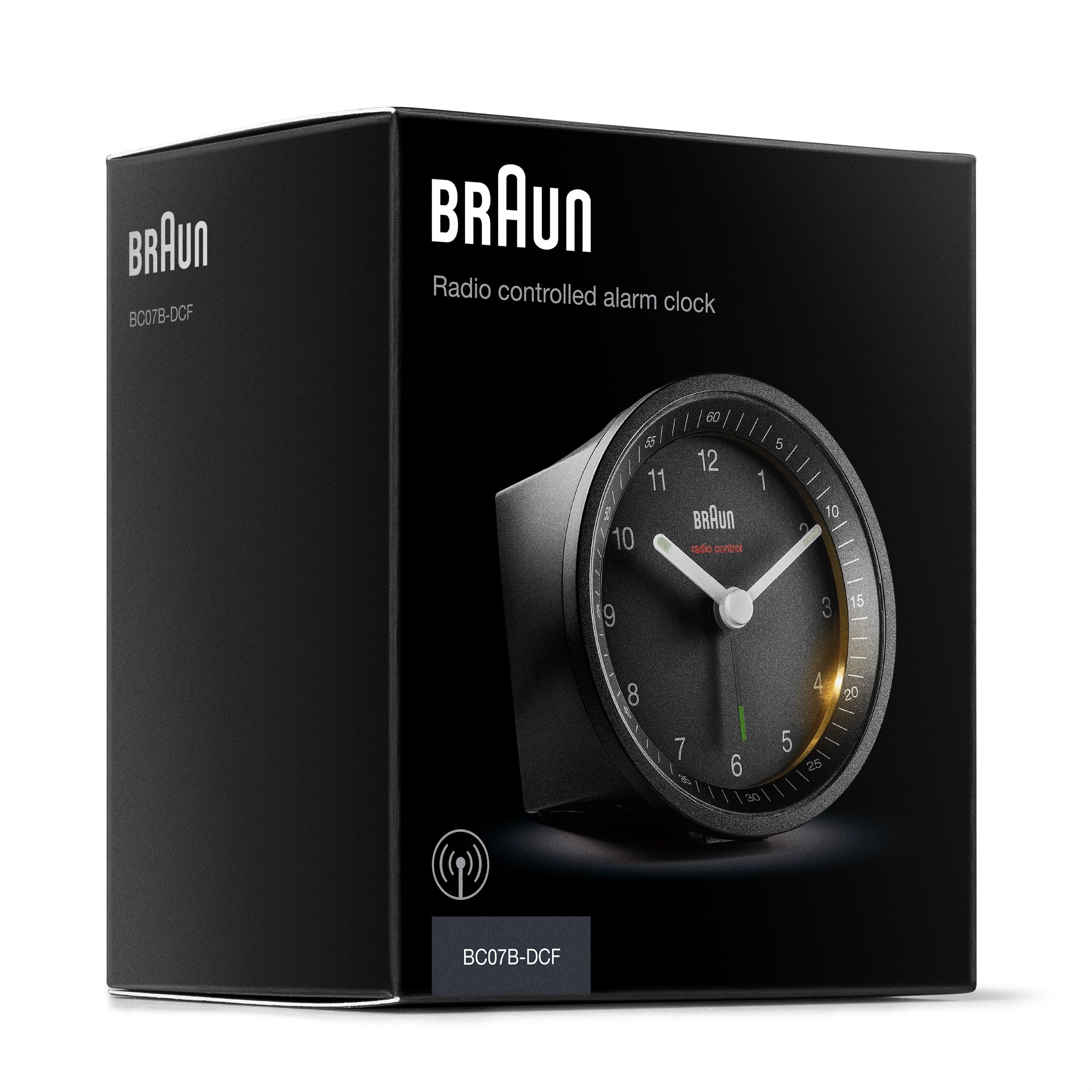 Braun Bc07 Reloj Despertador Analógico Negro