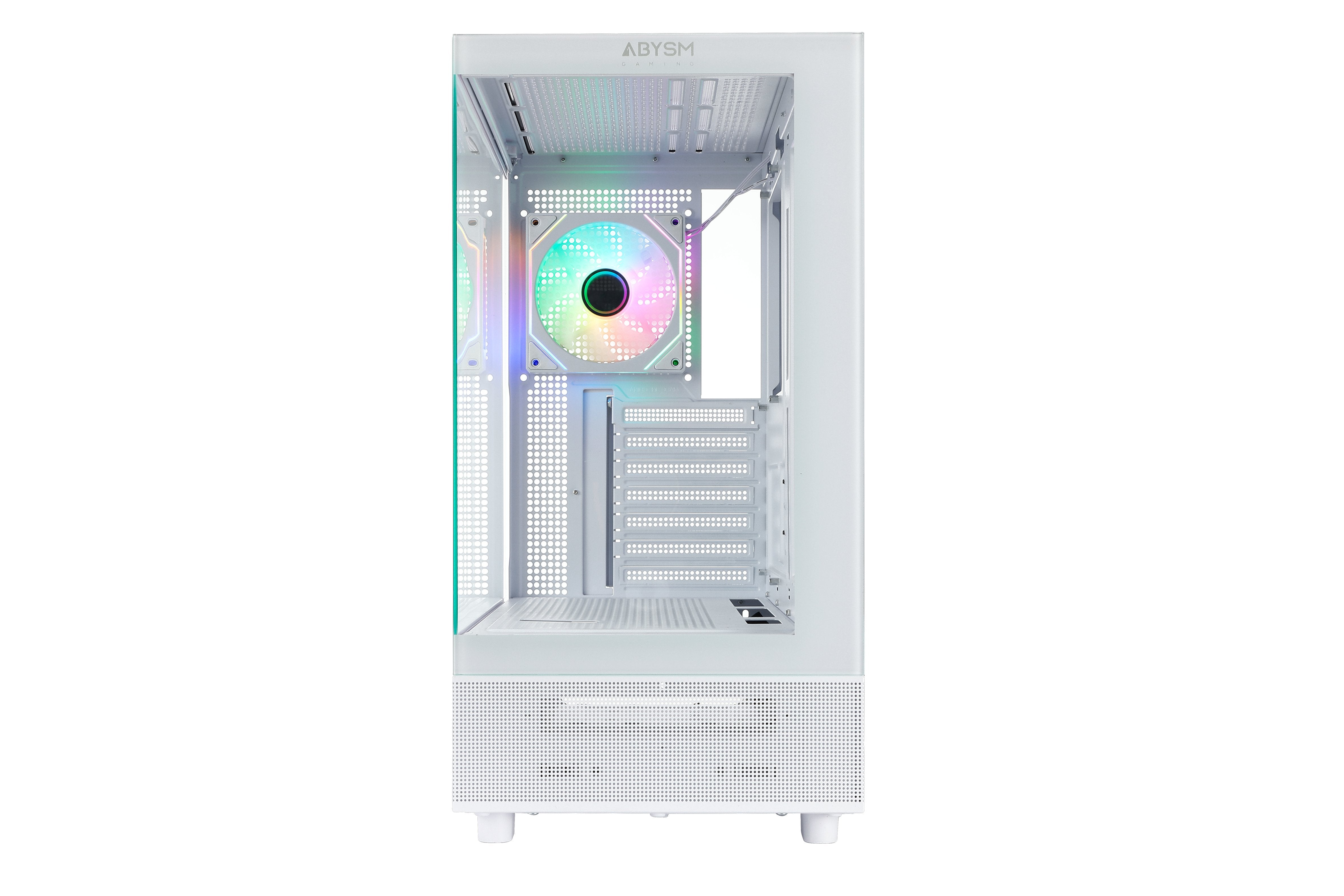 Caja Pc Abysm Danube Sava H400 White Atx, Itx, Micro Atx - Lateral Y Frontal Cristal Templado - 3.5" Y 2.5" - Usb-A,