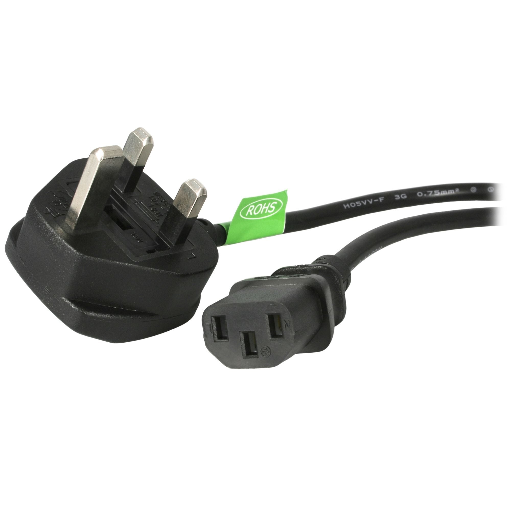 Startech.Com Cable De 1m (3 Pies) De Alimentación Para El Reino Unido Uk, Bs1363 A C13,