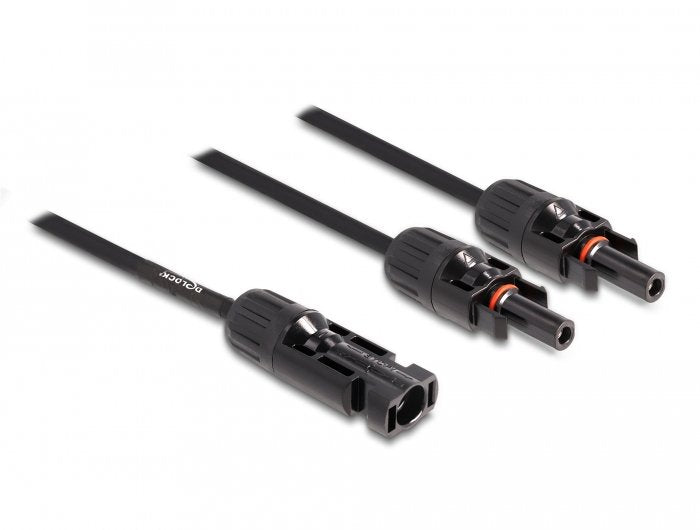 Delock Dl4 Solar Splitter Cable 1x Mecker > 2x Hchse 30cm Negro